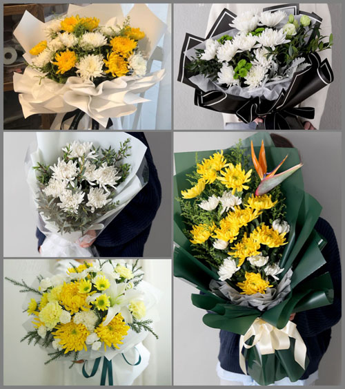 广东梅州市五华县河东镇罗塘村白事花束代送